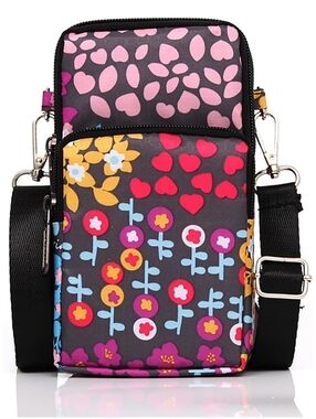 Crossbody Bag Phone Sleeve Concert Venue Festival Adjustable Strap Arm Wrist NWT